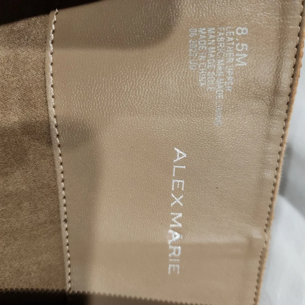 Alex Marie Suede Leather Tan Knee-High Women's Boots Dillards Exclusive